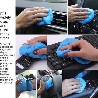 Professional title: "Universal 160G Car Cleaning Gel Mud for Car Detailing - Magic Dust Clean Supplies for Interior Cleaning and Reusable Slime Tablet for Keyboards"