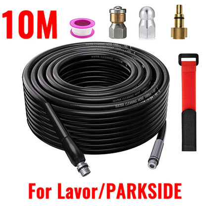 "Extension Hose and Rotating Sewer Jetting Nozzle Cleaning Tools for Lavor High Pressure Washer - 6~20M"