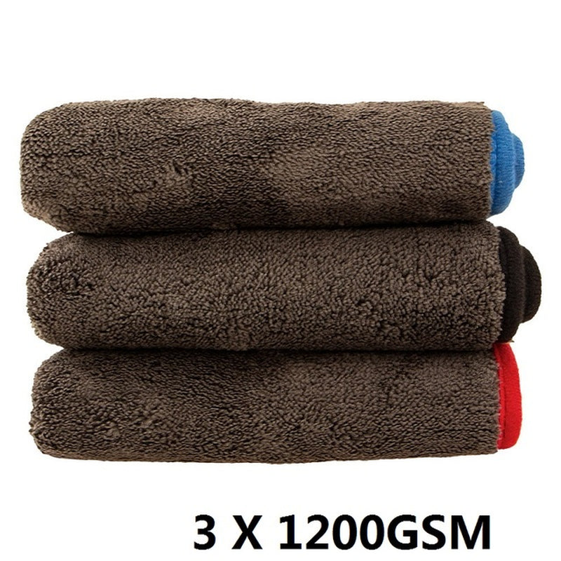 Professional title: "High-Quality 1200GSM Microfiber Towel for Car Detailing and Cleaning - Ideal for Cars, Kitchens, and More"