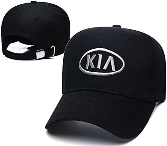 For Kia Logo Hat Embroidered Adjustable Baseball Caps for Men and Women Hat Travel Cap Racing Motor Hat for Kia Accessory