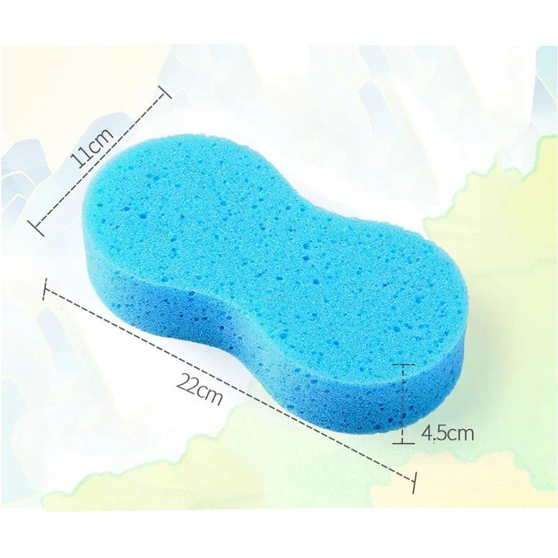 Professional title: ```High-Density Large Honeycomb Car Washing Sponges - 8-Shaped Block for Car Cleaning and Waxing - Cleaning Accessories Set of 1/2/4 Pieces```