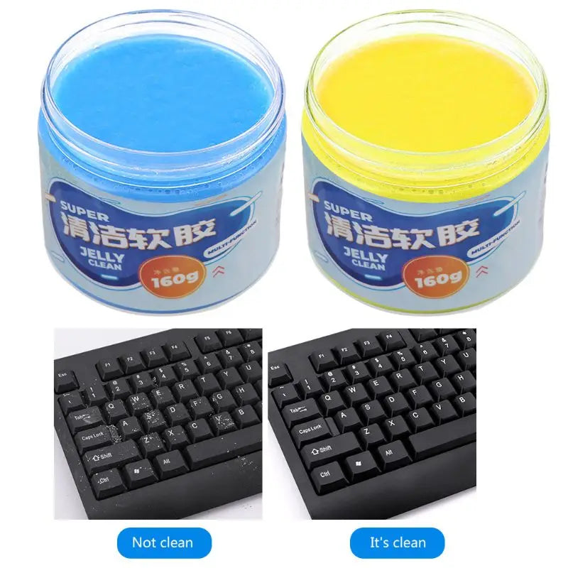 Professional title: "Universal 160G Car Cleaning Gel Mud for Car Detailing - Magic Dust Clean Supplies for Interior Cleaning and Reusable Slime Tablet for Keyboards"