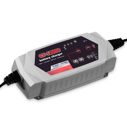 Smart Battery Charger 15A 12V 24V Automatic SLA AGM Car Truck Boat